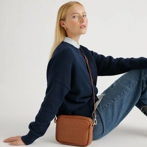 Quince Woven Crossbody Bag